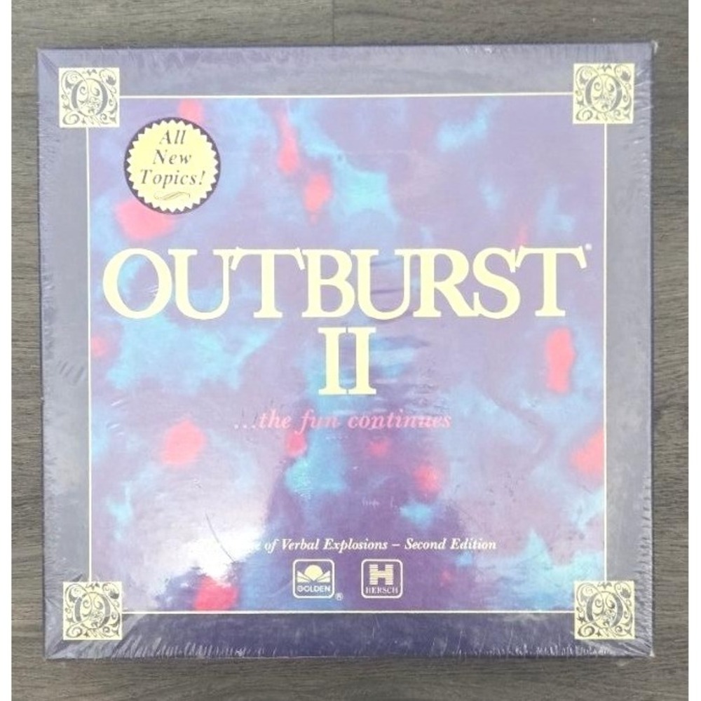 Outburst II Board Game Second Edition (1991) - New Sealed (Vintage)‎